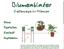 Tablet Screenshot of blumenblinker.de